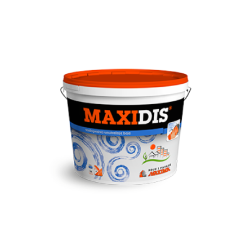 MaxiDIS Bela 5L - vodoperiva boja za unutrašnje zidove